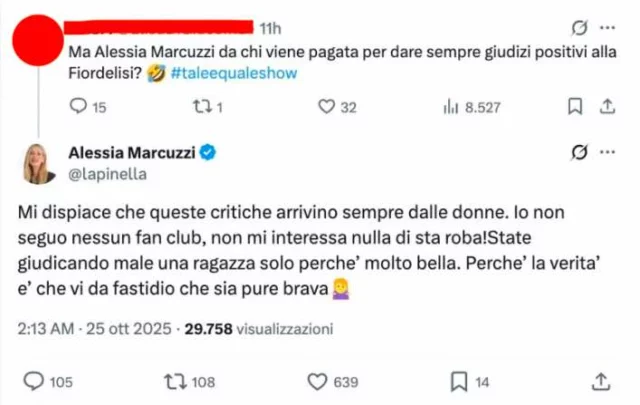 La risposta di Alessia Marcuzzi