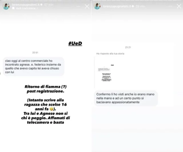 Le storie di Lorenzo Pugnaloni su Federico Mastrostefano di Uomini e Donne