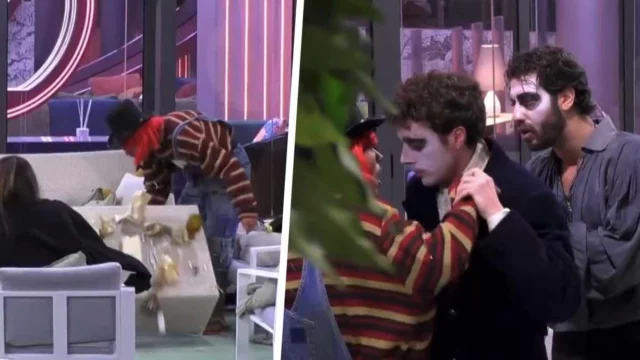 Al GF Simone esagera con l'alcol e ribalta il tavolo, poi scatena la furia di Omer (VIDEO)