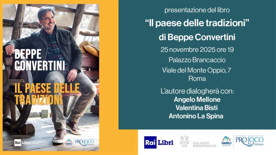 Beppe Convertini presenta il libro Il Paese delle tradizioni