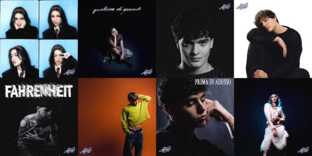 Copertine singoli Amici 25 - Ufficio Stampa Mediaset