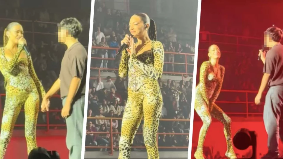 Elodie a sorpresa fa salire un fan sul palco e canta con lui (VIDEO)