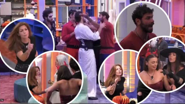 Grande Fratello, rissa sfiorata tra gieffini nella notte di Halloween