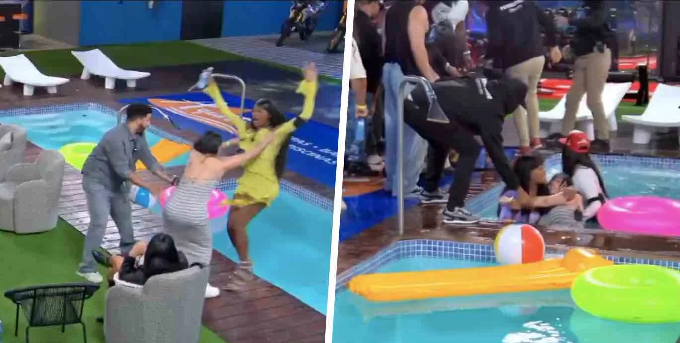 Ch0c in un reality colombiano, una concorrente tenta di annegare una coinquilina in piscina (VIDEO)