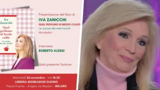 Iva Zanicchi presenta il libro Quel profumo di brodo caldo, interverrà anche Roberto Alessi