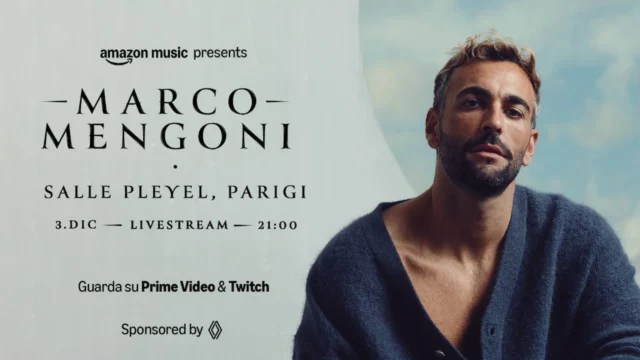 Marco Mengoni porta il suo live da Parigi in diretta mondiale su Amazon Music il 3 dicembre! - CREDITI FOTO Amazon Music / Prime Video