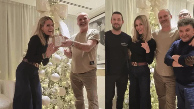 Michelle Hunziker accende il Natale in anticipo