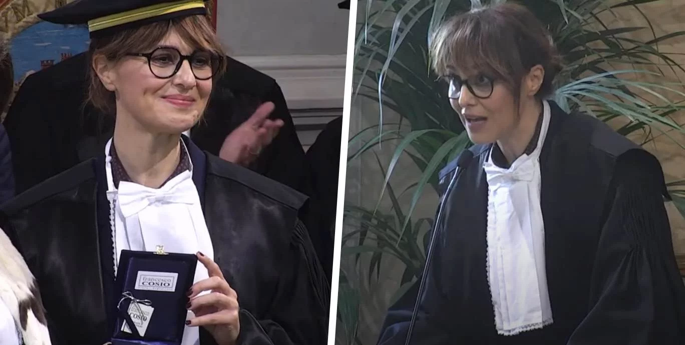 Paola Cortellesi riceve la laurea honoris causa in Giurisprudenza (VIDEO)
