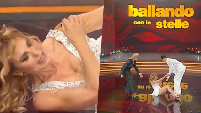 Barbara d'Urso si fa male in diretta a Ballando con le Stelle