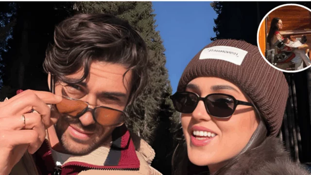 Cecilia Rodriguez e Ignazio Moser sulla neve