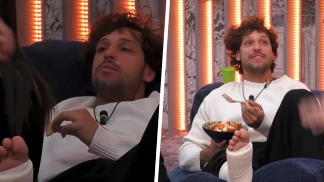 GF, Mattia torna nella Casa dopo l'infortunio alla gamba con stampelle e gesso: cosa è successo