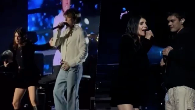 Giorgia arriva in concerto a Milano e duetta con Irama e Blanco