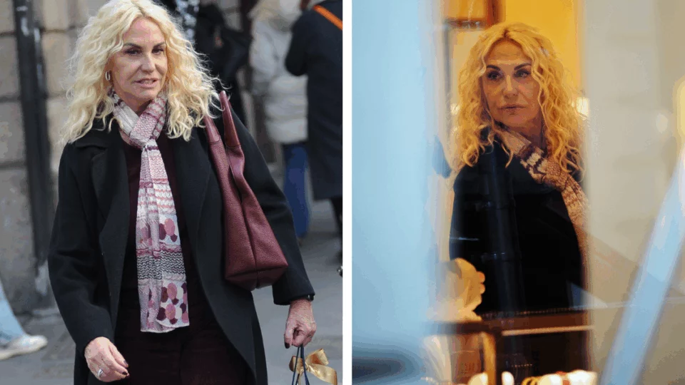 Antonella Clerici fa shopping in centro