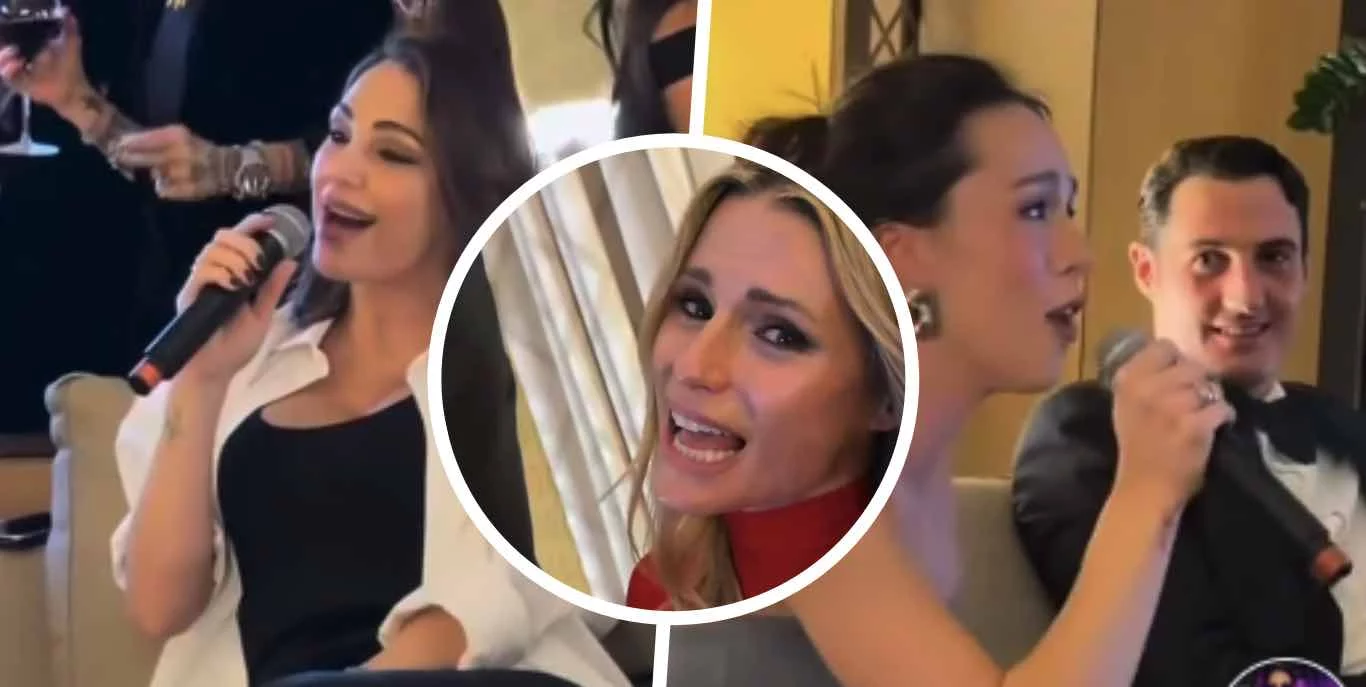 Anna Tatangelo show al compleanno di Michelle Hunziker: il duetto con Aurora Ramazzotti è virale (VIDEO)