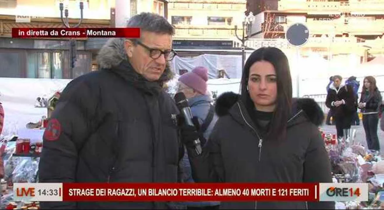 Tensione a Crans-Montana: la giornalista Francesca Crimi di Ore 14 aggredita con acqua gelida