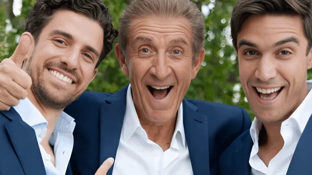 Ezio Greggio il dolce scatto con i figli