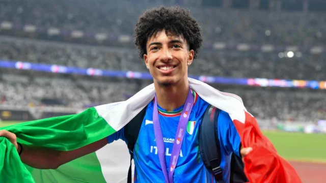 Mattia Furlani perché ha rifiutato di fare il tedoforo a Milano-Cortina -CREDITI FOTO- Michal Laudy / Press Focus / IPA