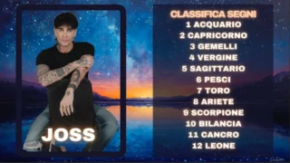 Oroscopo di Joss dal 19 al 25 gennaio previsioni classifica segni