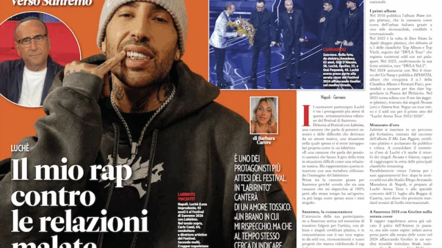 Sanremo 2026 - cantautore - rap - rapper - relazioni - relazioni mancate - Luchè