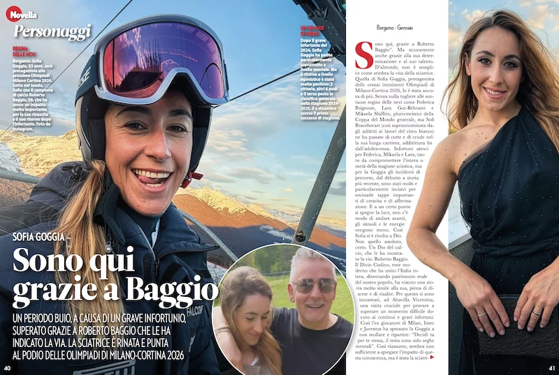 Sofia Goggia: “Sono qui grazie a Baggio”