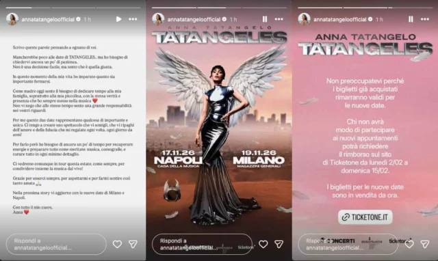 Storie Instagram Anna Tatangelo