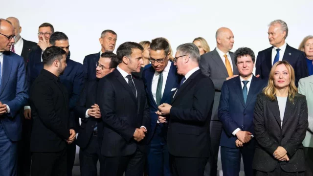 Ucraina, le 5 garanzie della coalizione dei Volenterosi e l'Italia - CREDITI FOTO Jeanne Accorsini / SIPA / IPA