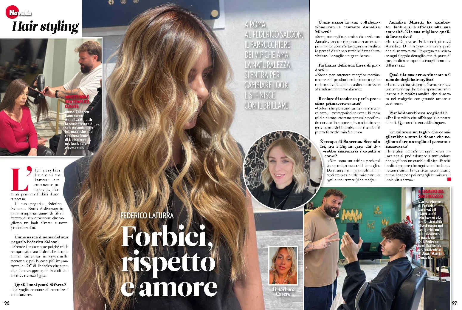 Federico Laturra: forbici, rispetto e amore