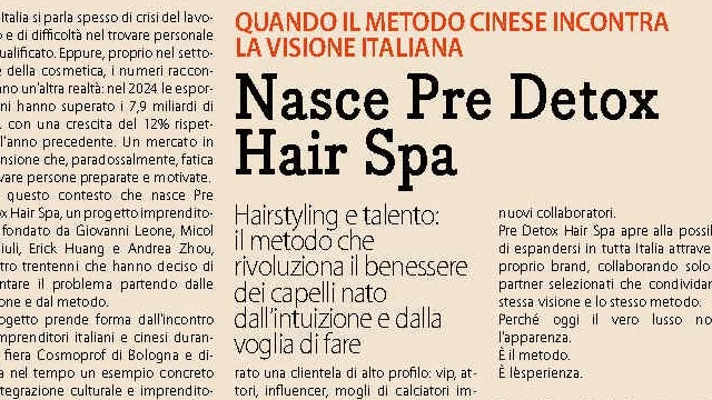 Nasce Pre Detox Hair Spa ph press