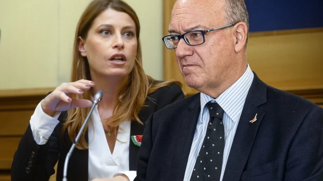 Il ministro Valditara e l'onorevole Piccolotti