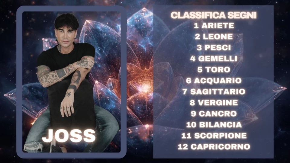 Oroscopo Joss dal 4 al 10 maggio 2026