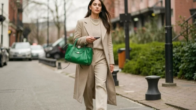 come abbinare borsa verde