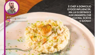 Risotto taleggio, capesante e lime